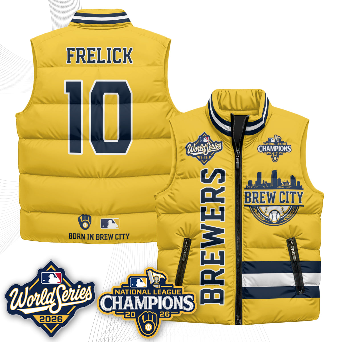 MIL 2026 NL Champions Puffer Vest - Printed