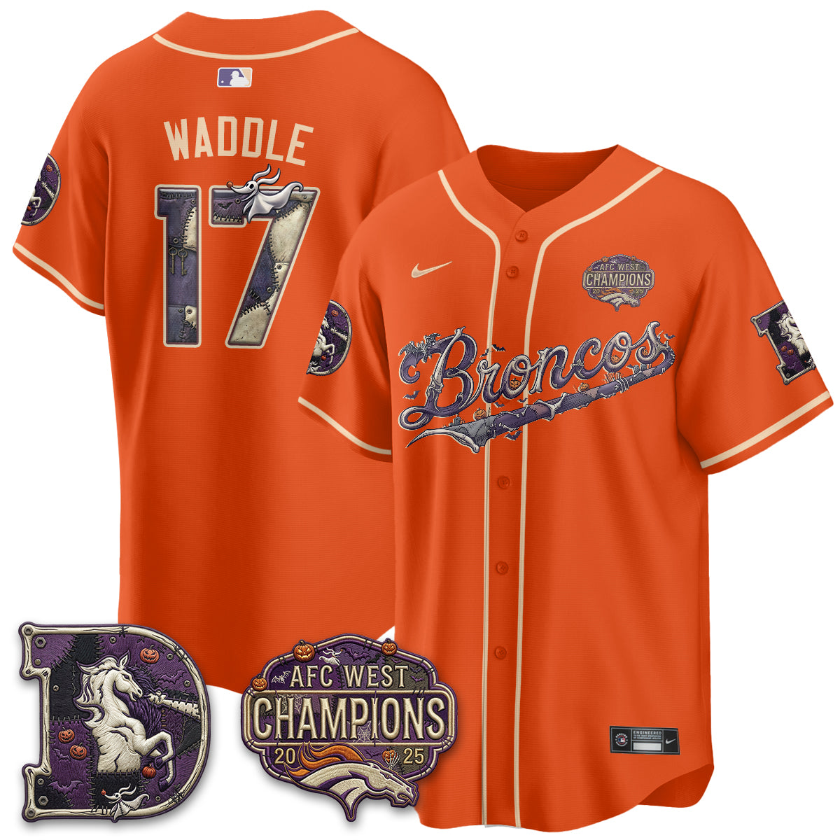 DEN 2026 Nightmare Edition Vapor Baseball Jersey - Stitched