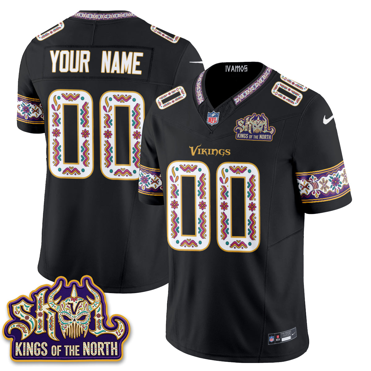 MIN  Latino Heritage Month Vapor Custom Jersey - Stitched
