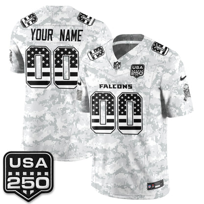 Atlanta Falcons 2026 Salute to Service Vapor Custom Jersey - Stitched