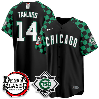 Chicago Cubs Demon Slayer Vapor Limited Jersey - Stitched