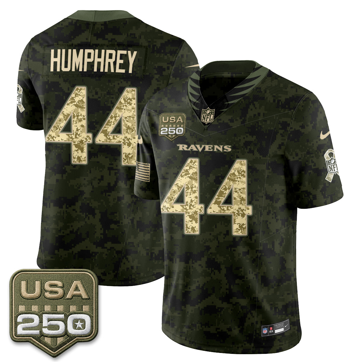 Baltimore Ravens 2026 Salute to Service Vapor Jersey - Stitched