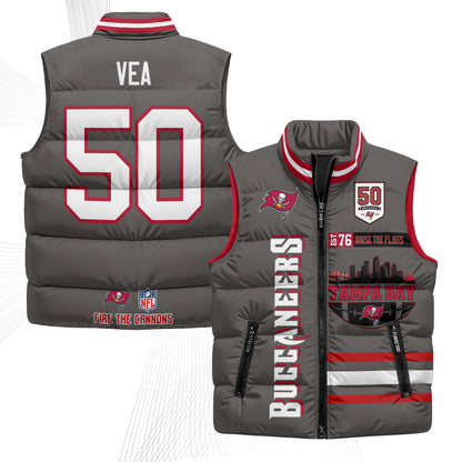 TB "Raise the Flags" Puffer Vest - Printed