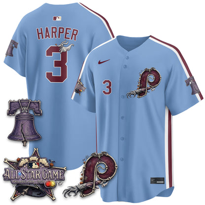 Philadelphia Phillies Nightmare Edition Vapor Jersey - Printed