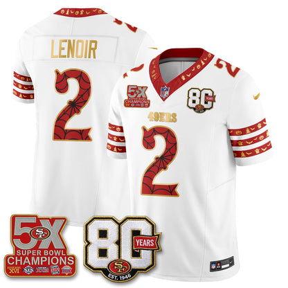 San Francisco 49ers Spooky Edition Vapor Jersey - Stitched