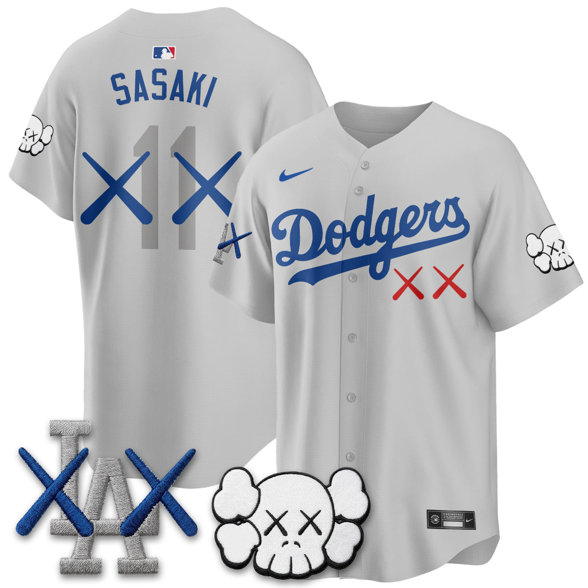 Los Angeles Dodgers x KAWS Edition Vapor Jersey - Stitched