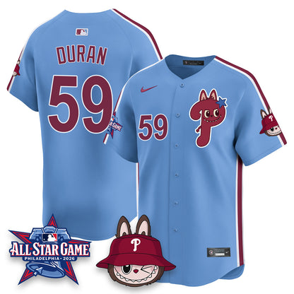 Philadelphia Phillies Fanged Rabbit Doll  Vapor Limited Jersey - Stitched