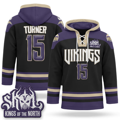 Minnesota Vikings 2026 Rivalries Fleece-Lined Hockey Hoodie - Stitched