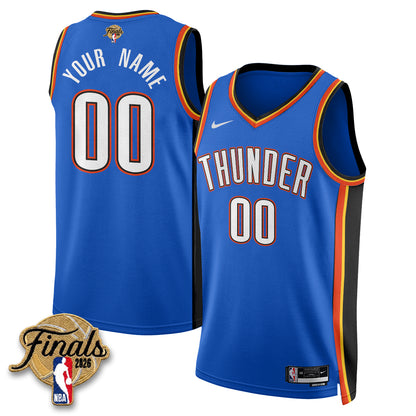OKC 2026 NBA Western Conference Champions Vapor Custom Jersey V2- Stitched