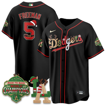 Los Angeles Dodgers 2026 Christmas Edition Vapor Jersey- Stitched