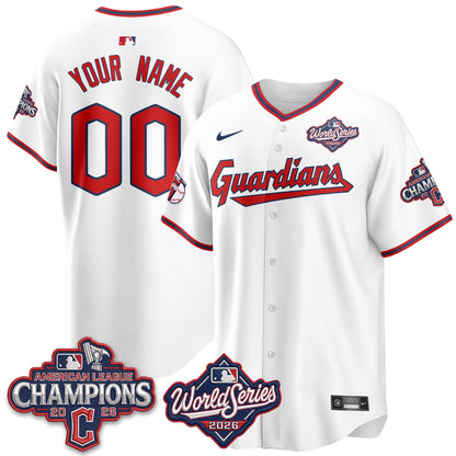 CLE 2026 AL Champions Custom Vapor Jersey - Stitched