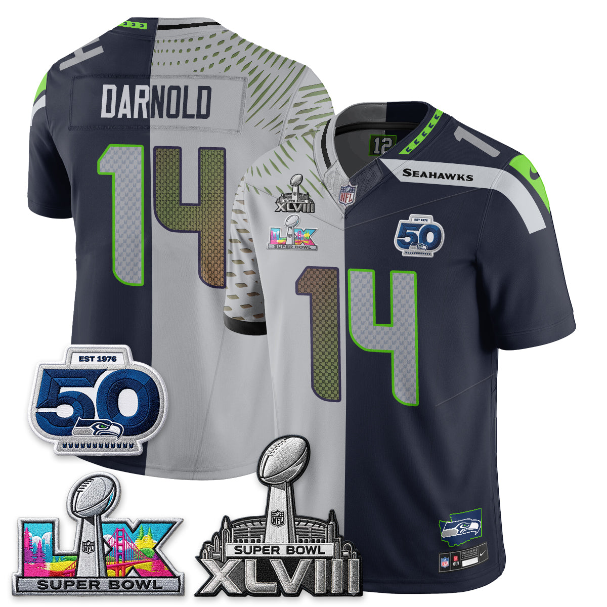 SEA SB LX Champs Split Edition Vapor Jersey - Stitch