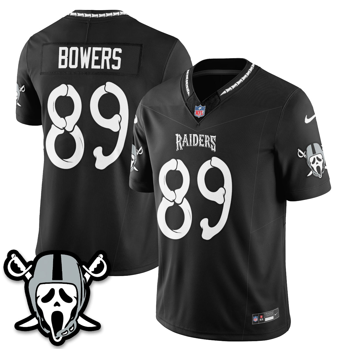 Las Vegas Raiders x Ghost Face Edition Vapor Jersey - Stitched