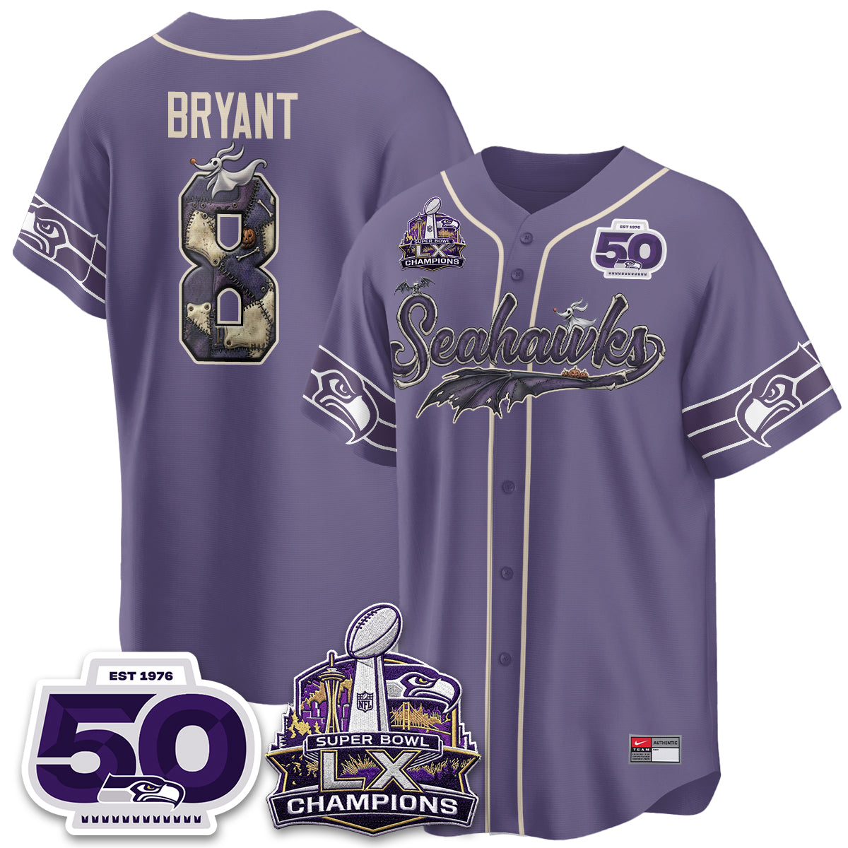 SEA 2026 Nightmare Edition Vapor Baseball Jersey - Stitched