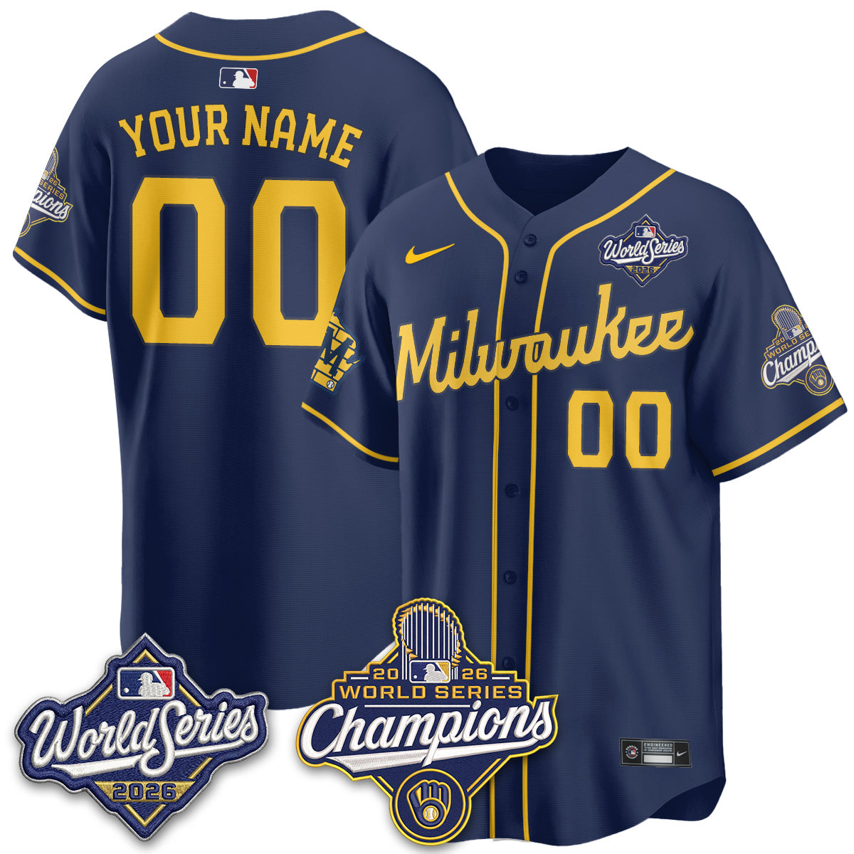 MIL 2026 WS Champions Custom Vapor Jersey - Stitched