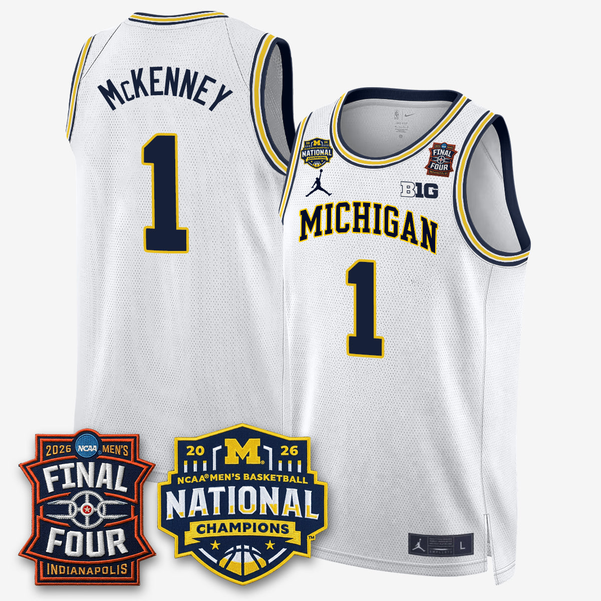 MICH 2026 NCAA Basketball Champions Limited Jersey - All Stitched