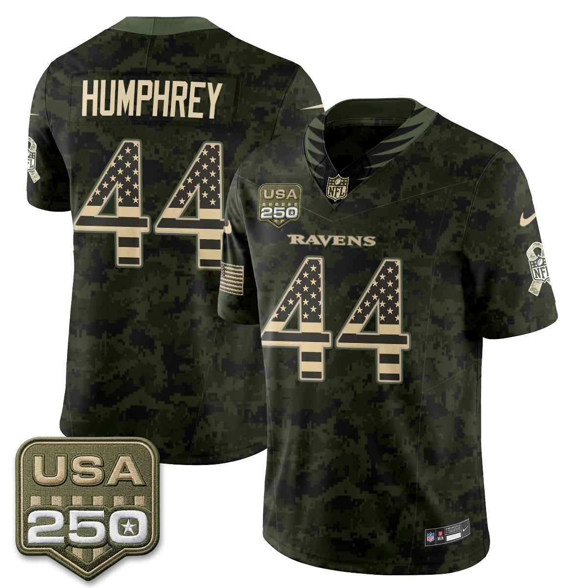 Baltimore Ravens 2026 Salute to Service Vapor Jersey - Stitched