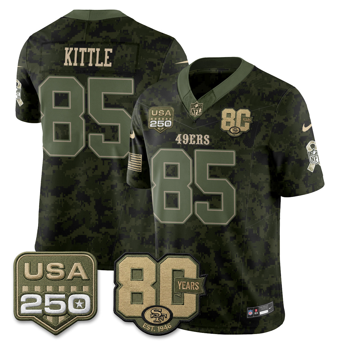 SF 2026 Salute to Service Edition Vapor Jersey - Stitched
