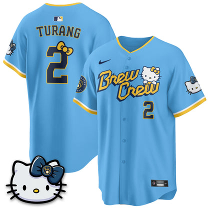 Milwaukee Brewers x Meow KT Vapor Jersey - Stitched N1