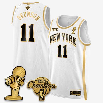 NYK 2026 NBA Champions Gold Edition Vapor Jersey - Stitched n3