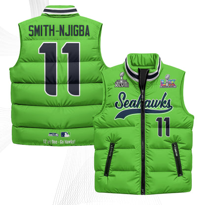 SEA S.Bowl Champs Puffer Vest - Printed
