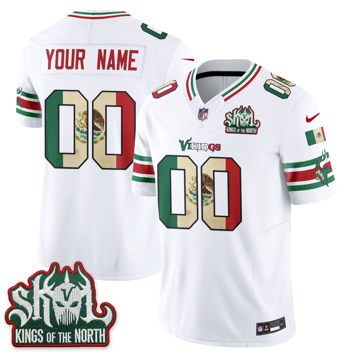 MIN Mexico Edition Vapor Custom Jersey - Stitched