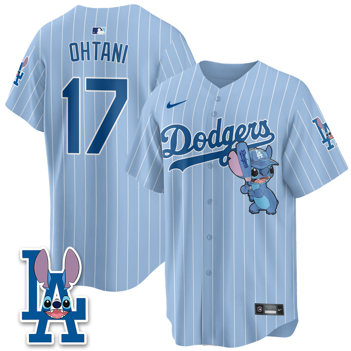 Los Angeles Dodgers x Blue Alien Edition Vapor Jersey - Stitched