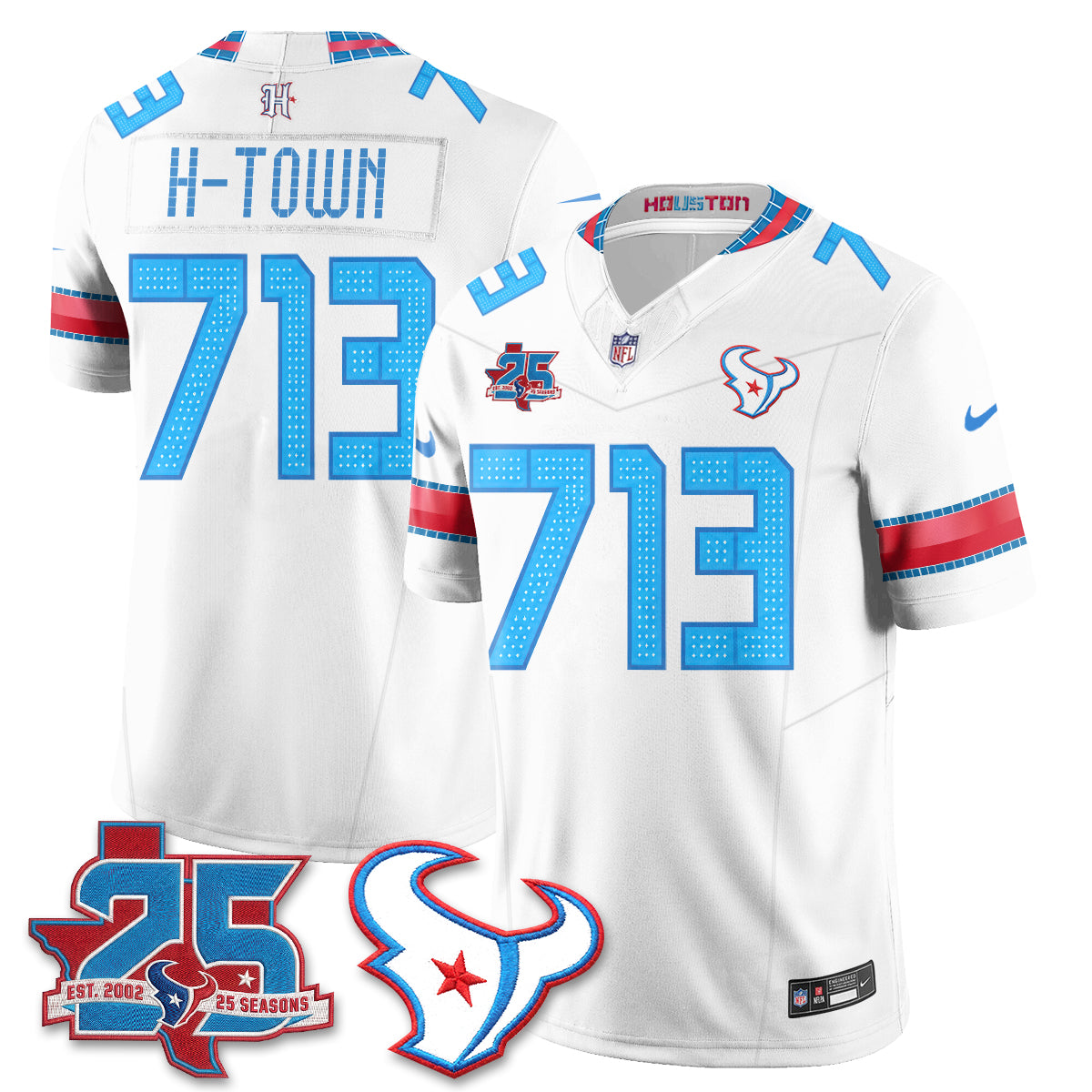Houston Texans 2026 Rivalries Vapor Jersey - Stitched
