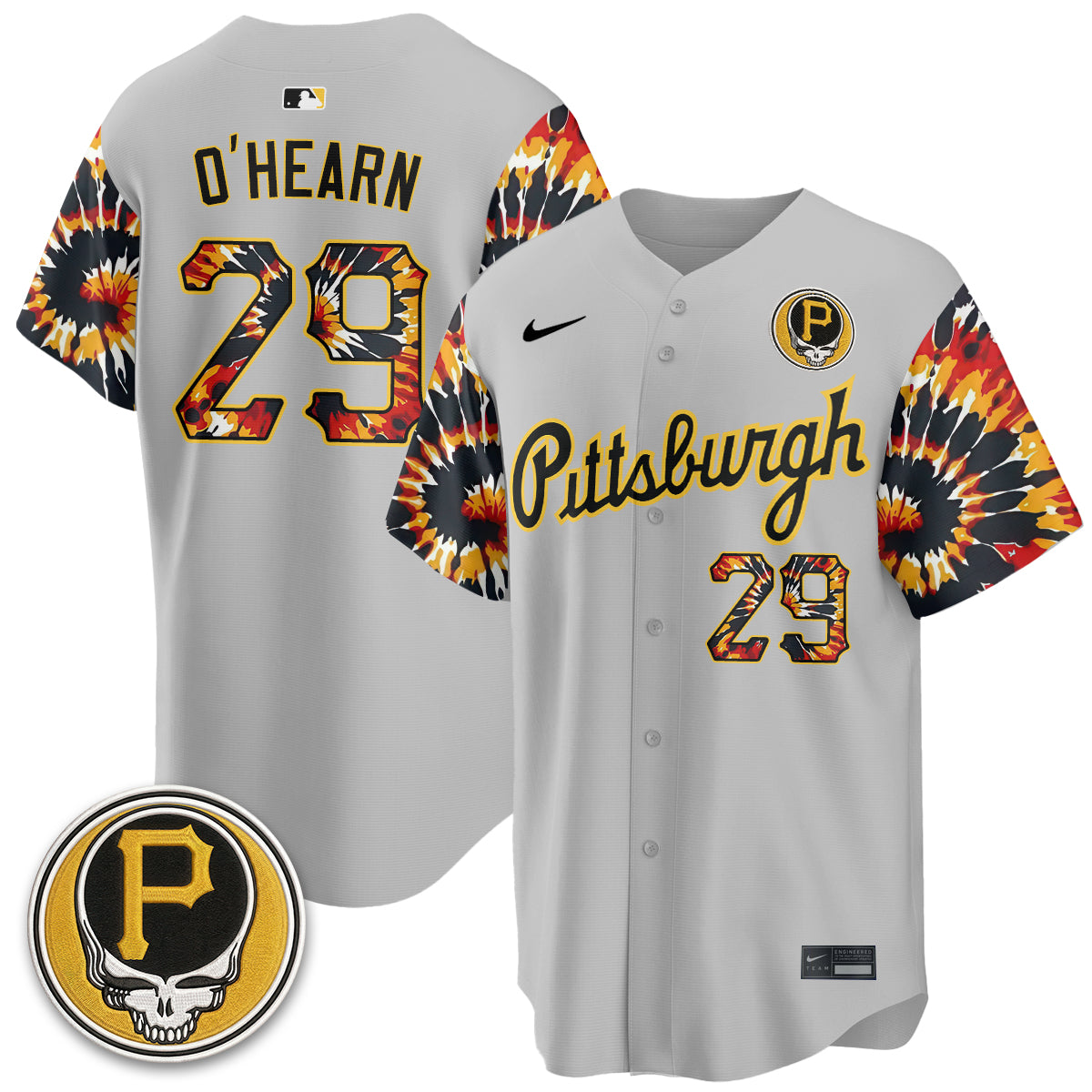 Pittsburgh Pirates x Grateful Dead Vapor Limited Jersey - Stitched