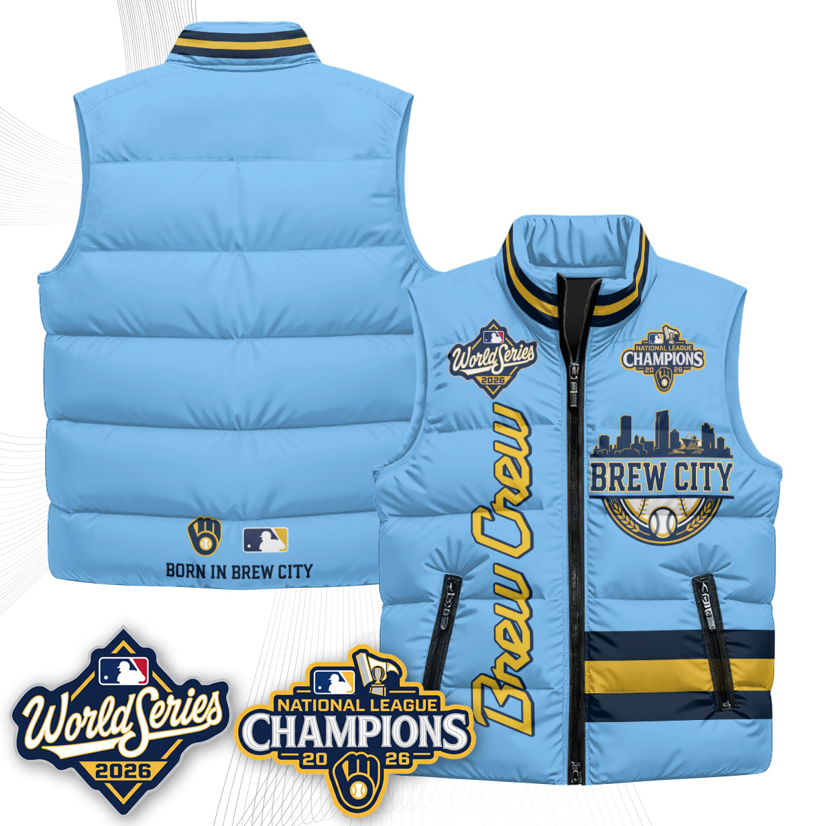 MIL 2026 NL Champions Puffer Vest - Printed