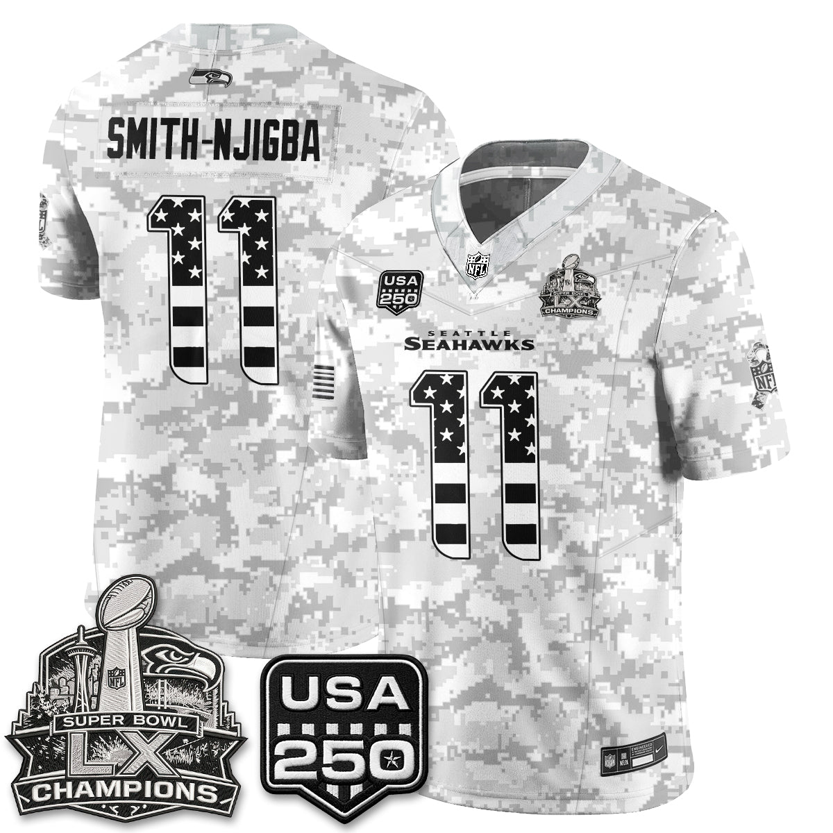 SEA 2026 Salute to Service Edition Vapor Jersey - Stitched n5