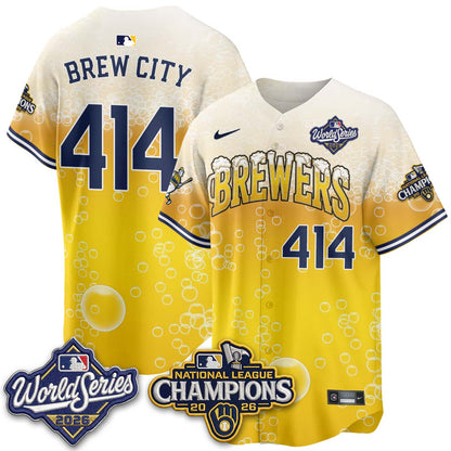 MIL "Pitcher & Pint" 2026 NL Champions Vapor Jersey - Stitched