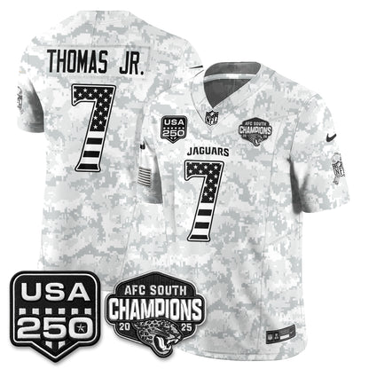 Jacksonville Jaguars 2026 Salute to Service Vapor Jersey - Stitched