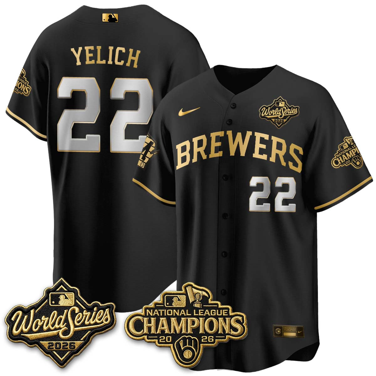 MIL 2026 NL Champions Vapor Jersey - Stitched n1