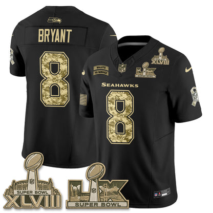 Seattle Seahawks 2026 Salute to Service V2 Vapor Jersey - Stitched