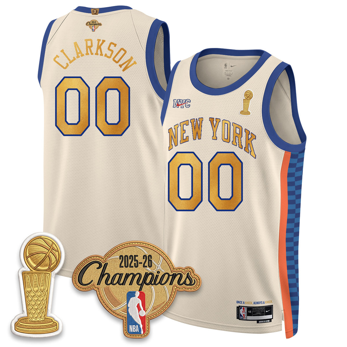 NYK Champions Night Vapor Jersey - Stitched