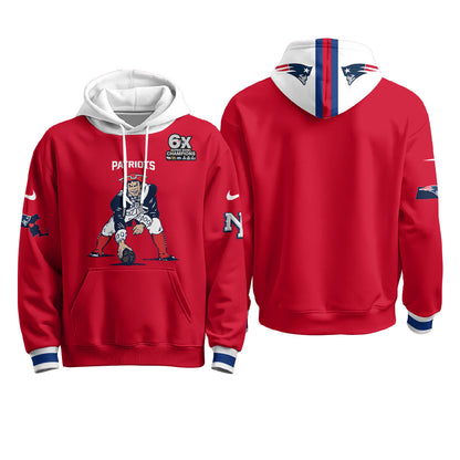 New England Patriots Minuteman Edition Fleece Hoodie - Printed