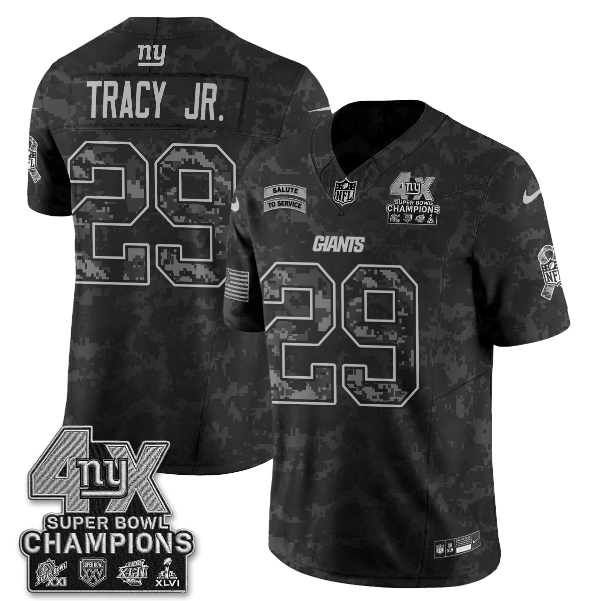 New York Giants 2026 Salute To Service V2 Vapor Jersey - Stitched