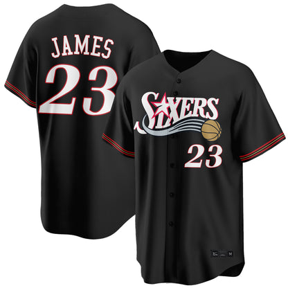 PHI LeBron James #23 Vapor Baseball Jersey V2- Stitched