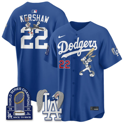 Los Angeles Dodgers Bunny Edition Vapor Jersey - Stitched