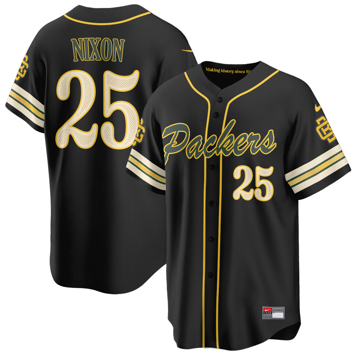 Green Bay Packers 2026 Rivalries Baseball Vapor Jersey - Stitched
