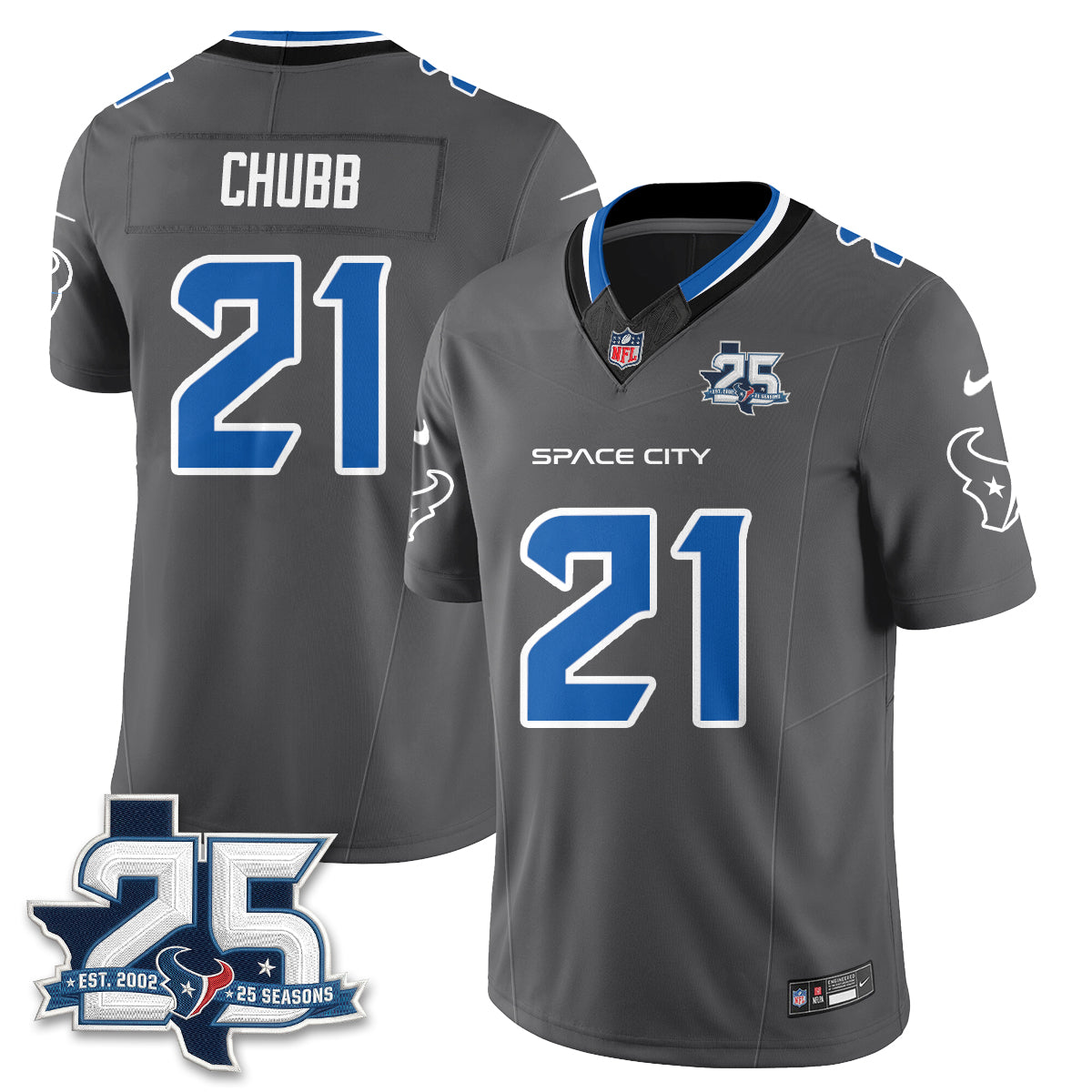 Houston Texans Fan Gear Edition Vapor Jersey (2) - Stitched