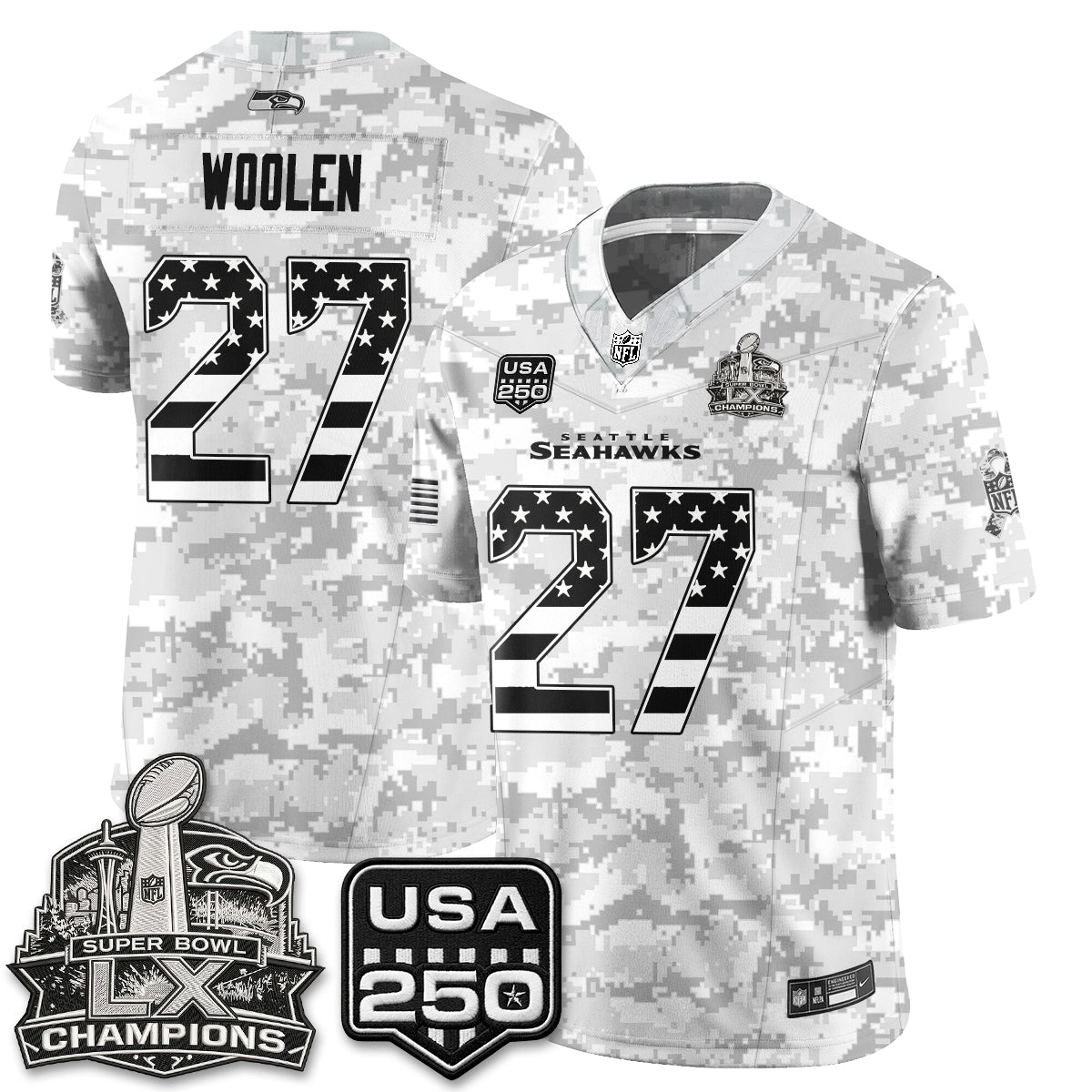 SEA 2026 Salute to Service Edition Vapor Jersey - Stitched n5