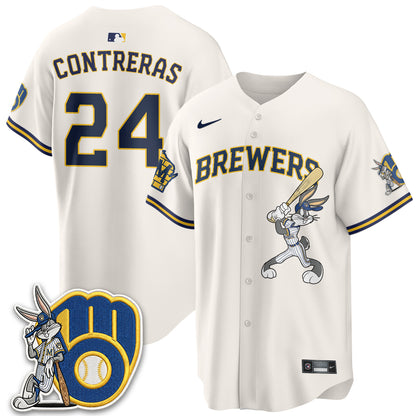Milwaukee Brewers Bunny Edition Vapor Jersey - Stitched N1