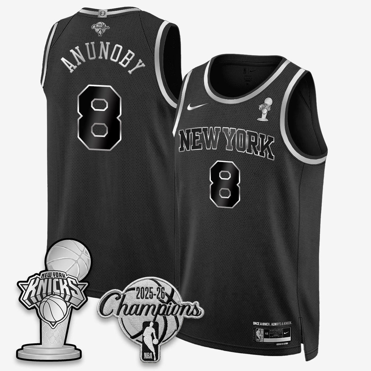 NYK 2026 NBA Champions Gold Edition Vapor Jersey - Stitched n3