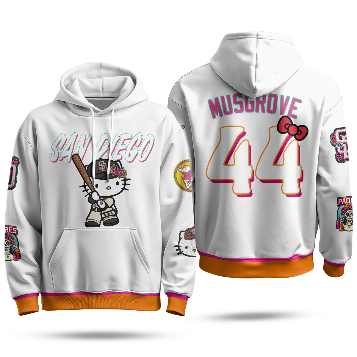San Diego Padres x Meow KT Hoodie - Stitched