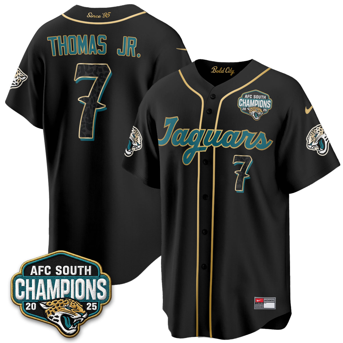 Jacksonville Jaguars 2026 Rivalries Baseball Vapor Jersey - Stitched