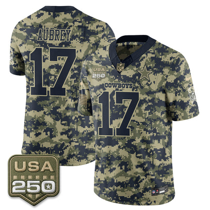 DAL 2026 Salute to Service Edition Vapor Jersey - Stitched