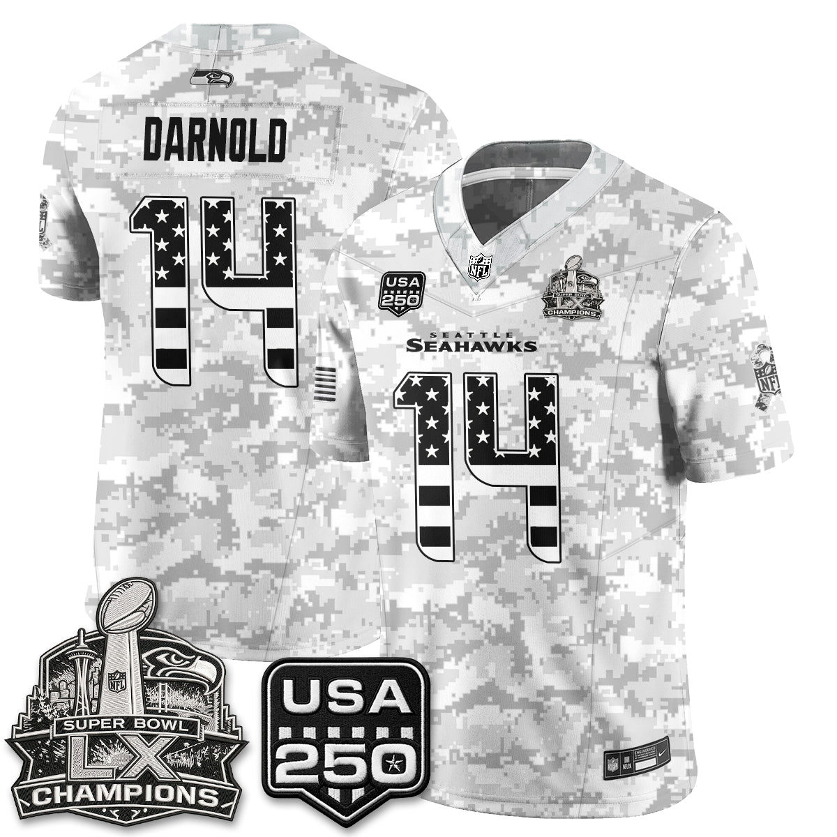 SEA 2026 Salute to Service Edition Vapor Jersey - Stitched n5