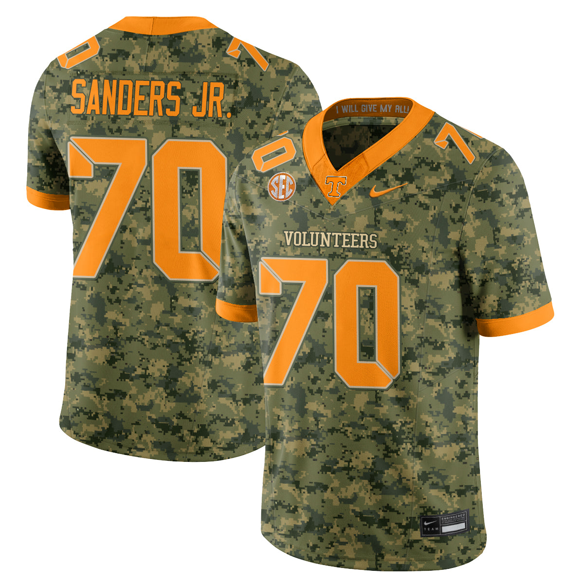 TENN 2026 Camouflage Edition Vapor Jersey - Stitched